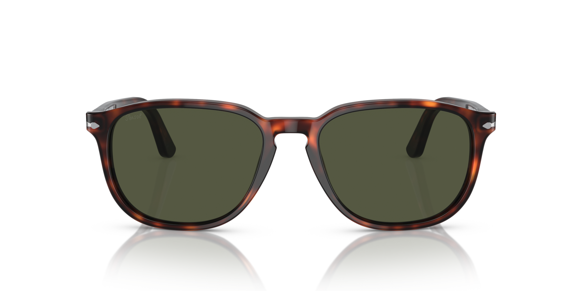 PO3019S Havana AcetaatSunglass Frames van B24, Vooraanzicht