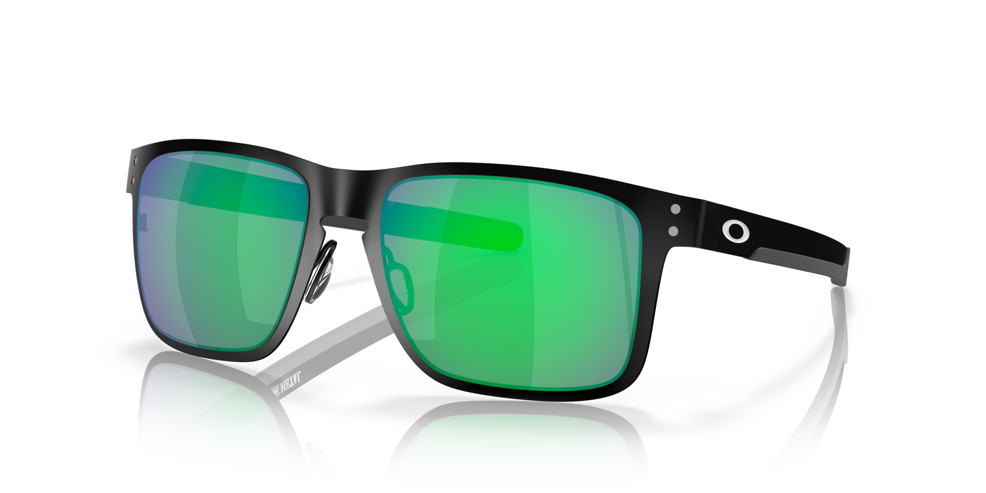 Holbrook™ Metal Matzwart MetaalSunglass Frames van B24, Hoekweergave