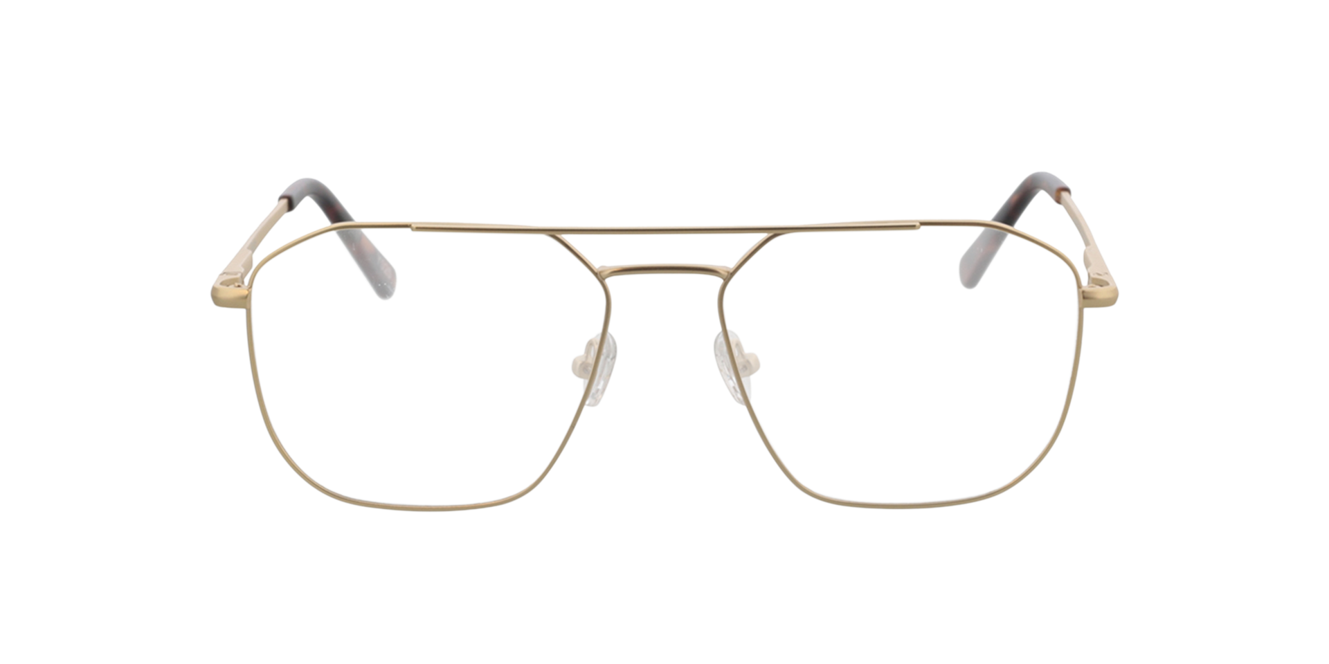 Berry Goud  &  mat Havana pootje MetaalEyeglass Frames van B24, Vooraanzicht