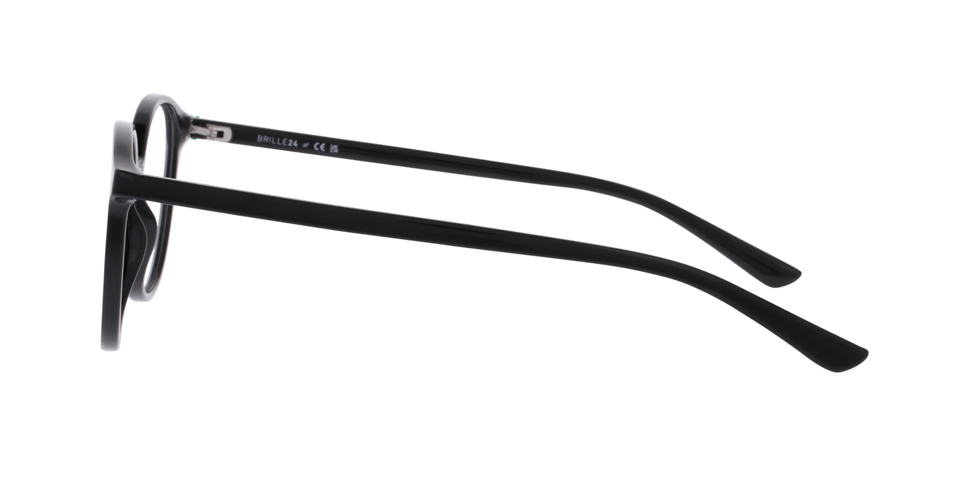 Slate Zwart KunststofEyeglass Frames van B24, Zijaanzicht