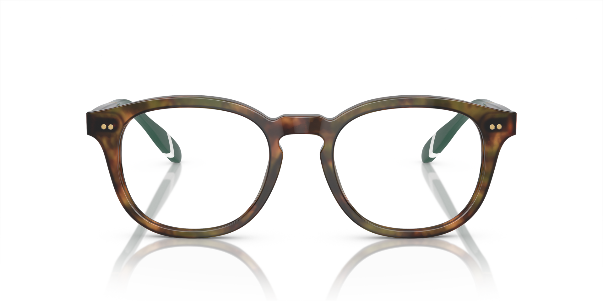 PH2267 Glanzend bruin tortoise AcetaatEyeglass Frames van B24, Vooraanzicht