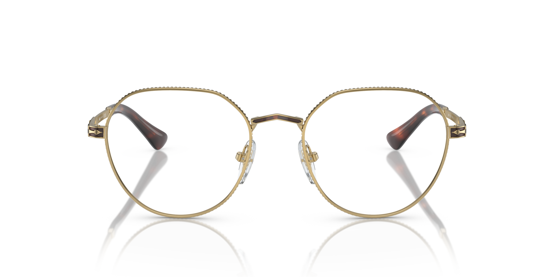 PO2486V Goud MetaalEyeglass Frames van B24, Vooraanzicht