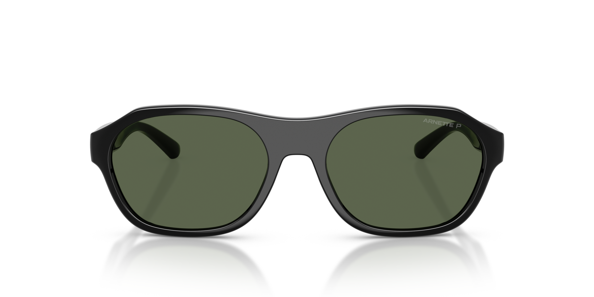 AN4380 Recycled Black KunststoffSunglass Frames von B24, Vorderansicht