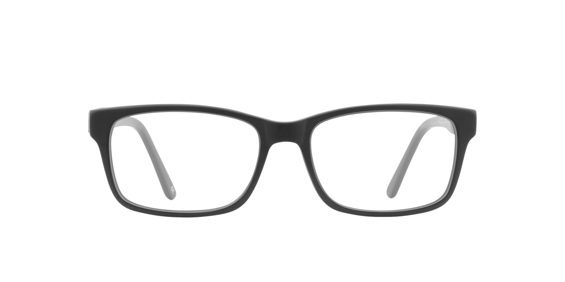 Gillian Raw Jet Black AcetatEyeglass Frames von B24, Vorderansicht