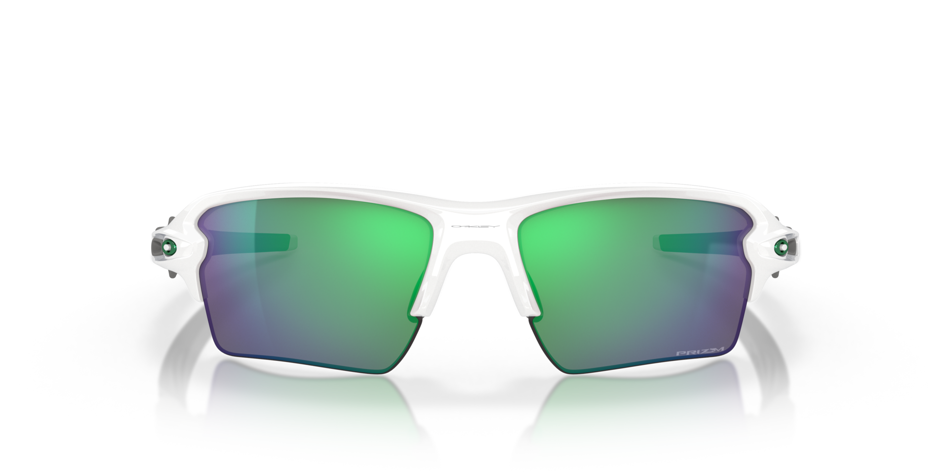 Flak® 2.0 XL Team Colors Weiß glänzend KunststoffSunglass Frames von B24, Vorderansicht