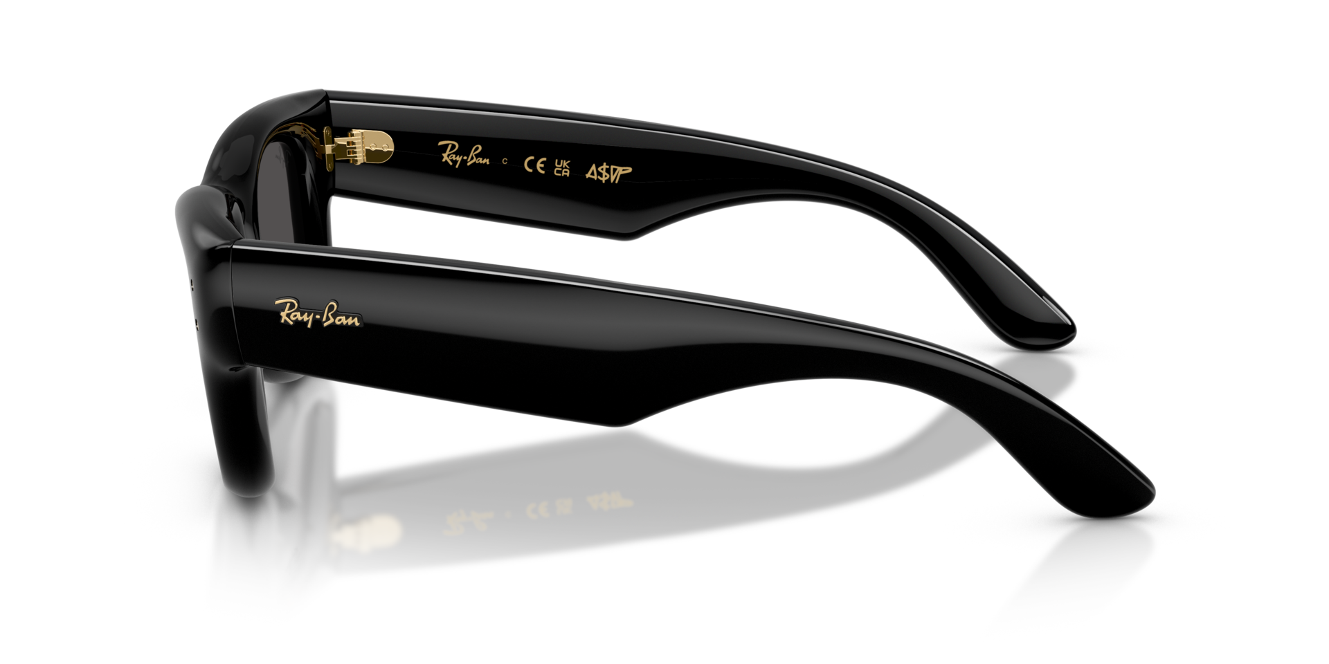 RB4940 Zwart KunststofSunglass Frames van B24, Zijaanzicht