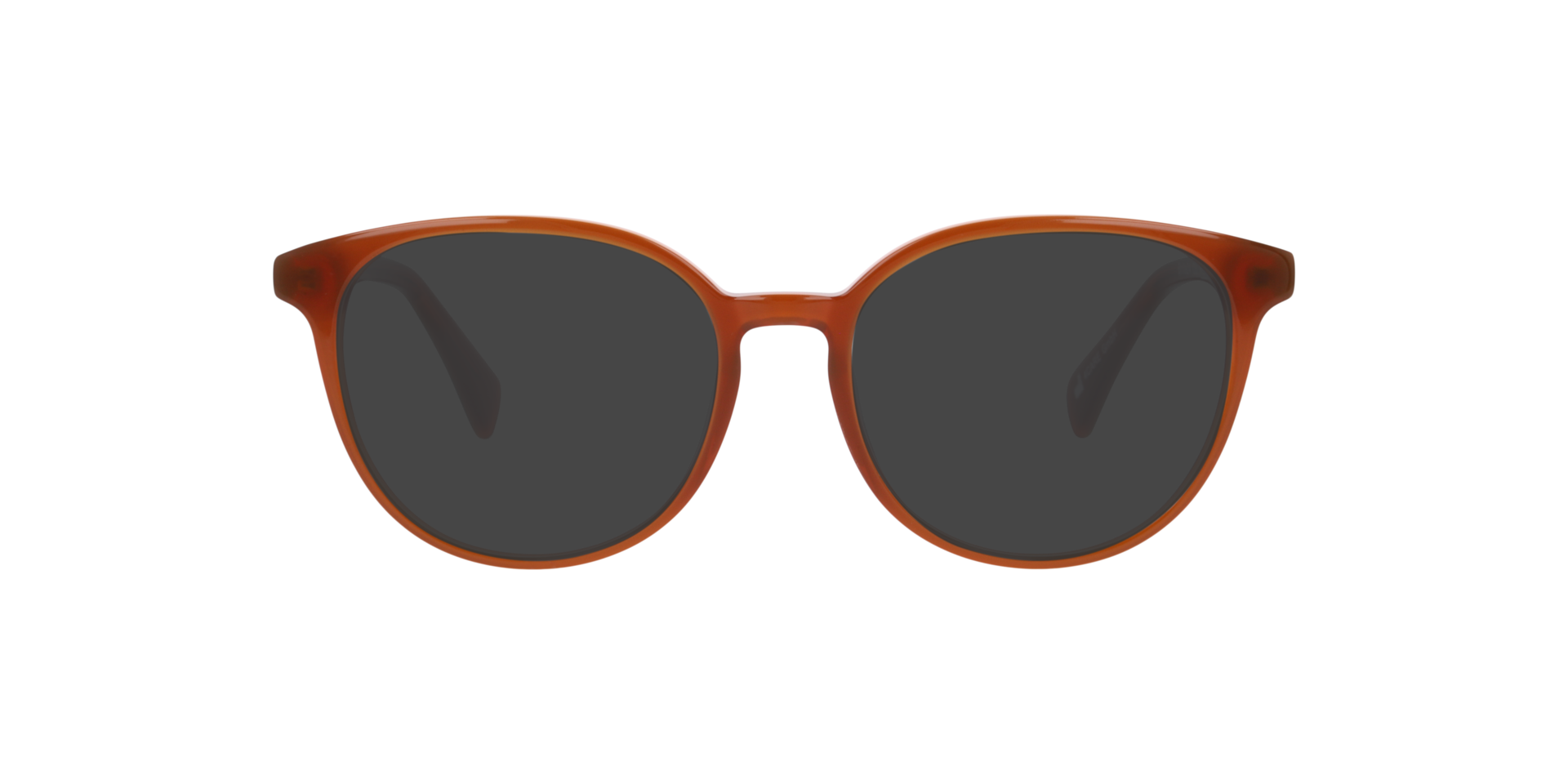 Norfolk Milky Orange Brown AcetaatEyeglass Frames van B24, met getinte lenzen