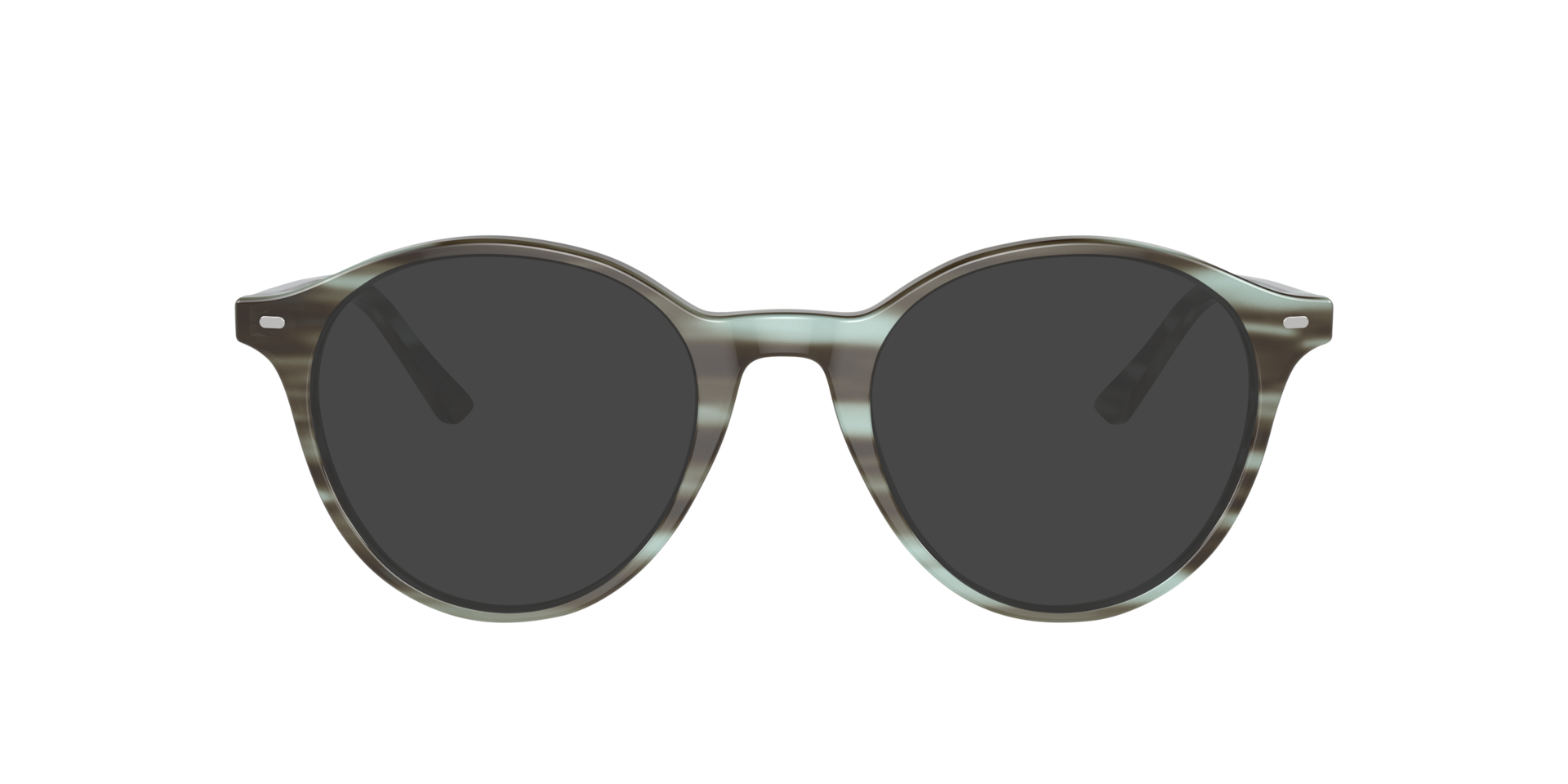 RB5430 Striped Green AcetatEyeglass Frames von B24, mit getönten Gläsern