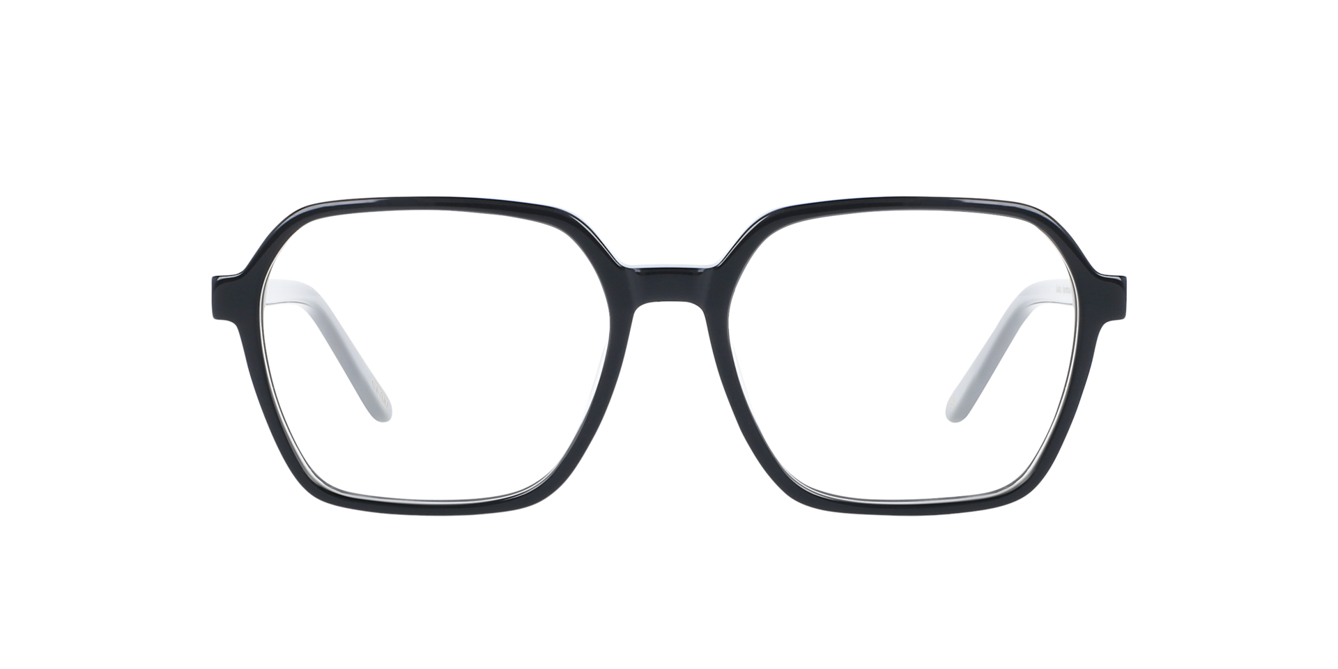 Dallas CT Jet Black AcetatEyeglass Frames von B24, Vorderansicht
