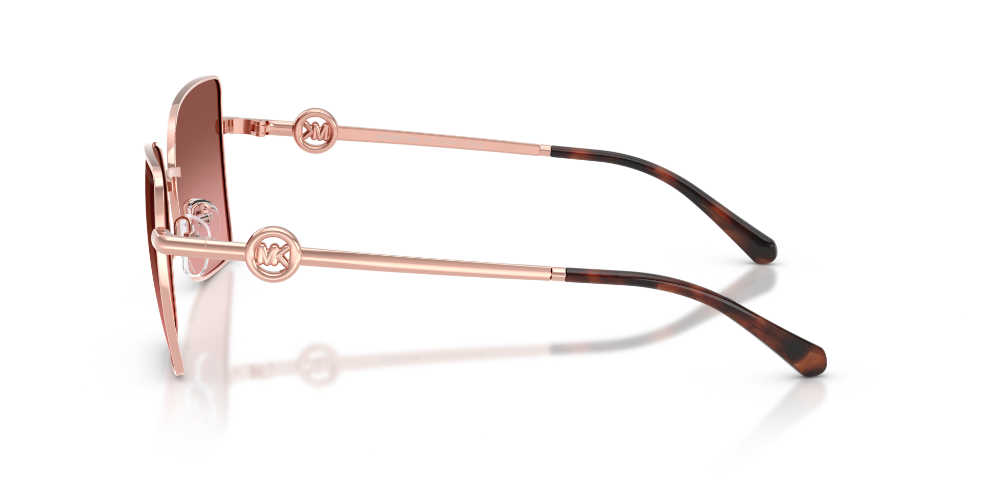MK1186 Roségoud MetaalSunglass Frames van B24, Zijaanzicht