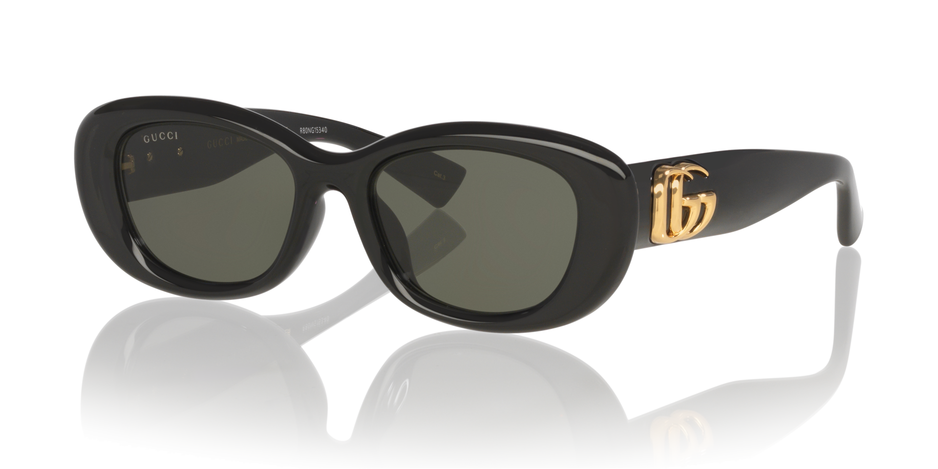 GG1829SK Schwarz KunststoffSunglass Frames von B24, Dreiviertelansicht