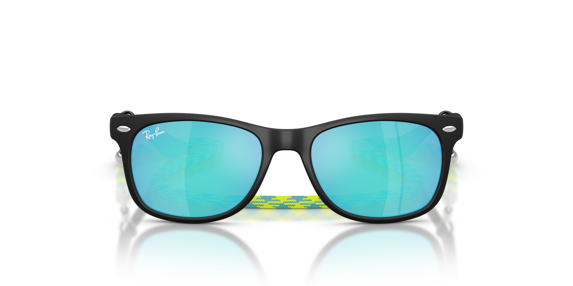 RB9052S Rubber zwart KunststofSunglass Frames van B24, Vooraanzicht