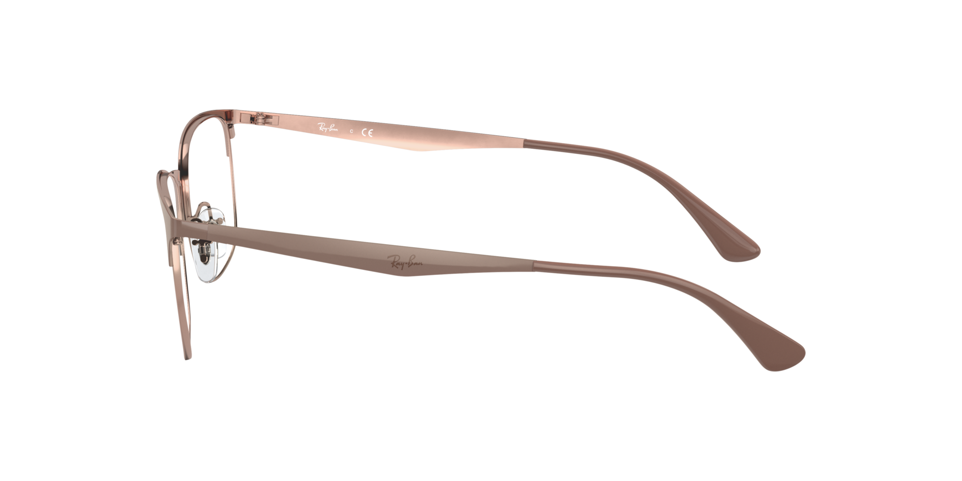 RB6421 Beige op koper MetaalEyeglass Frames van B24, Zijaanzicht