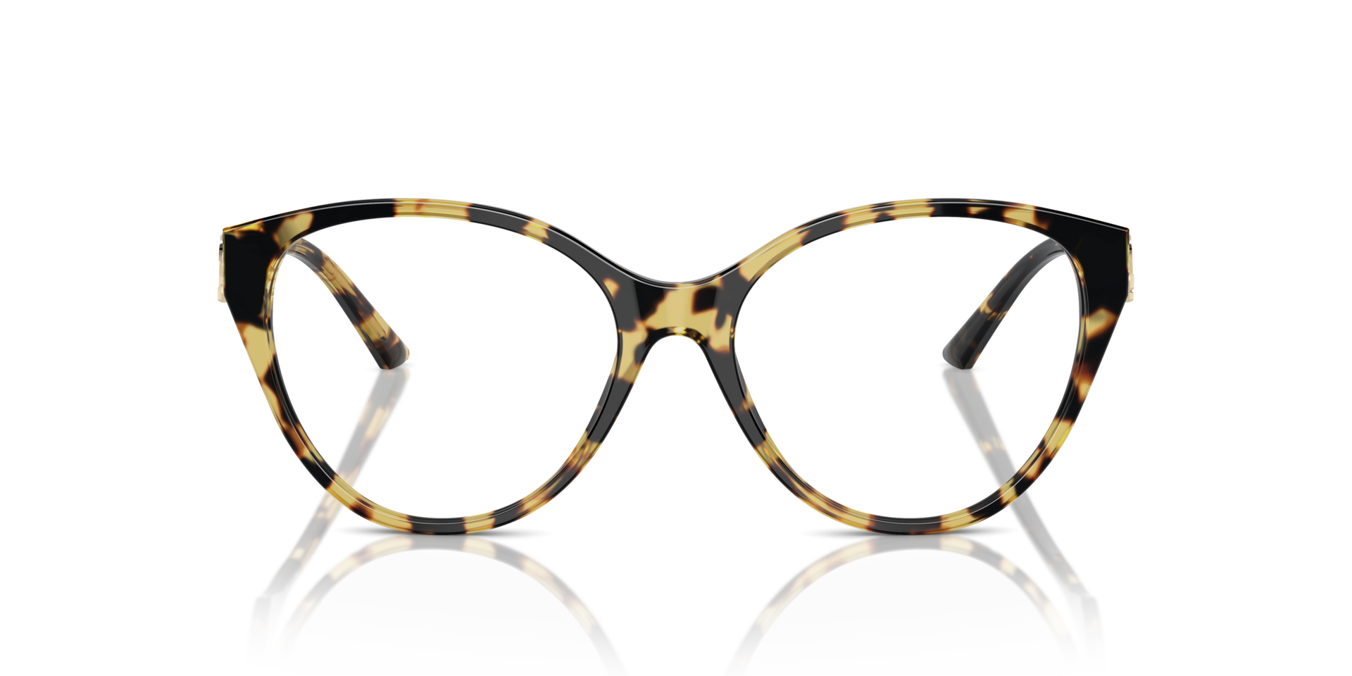 JC3009 Yellow Havana AcetaatEyeglass Frames van B24, Vooraanzicht
