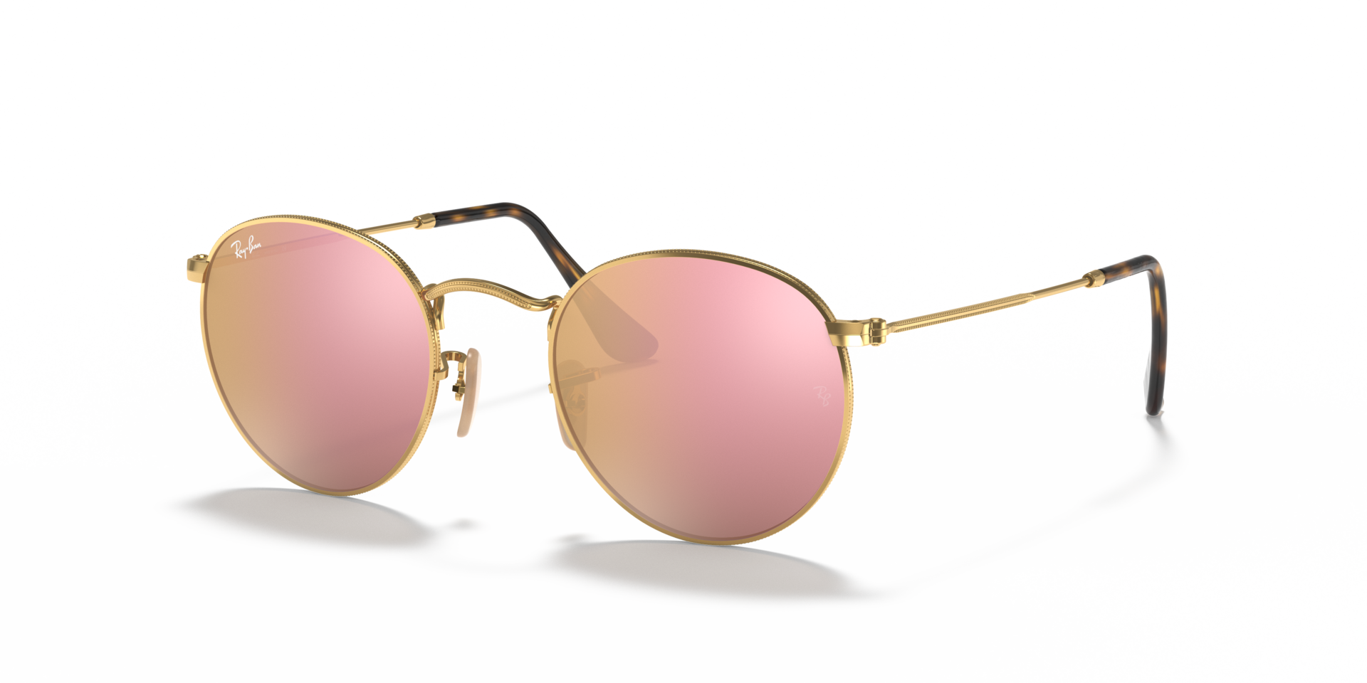 RB3447N Arista Gold MetallSunglass Frames von B24, Dreiviertelansicht