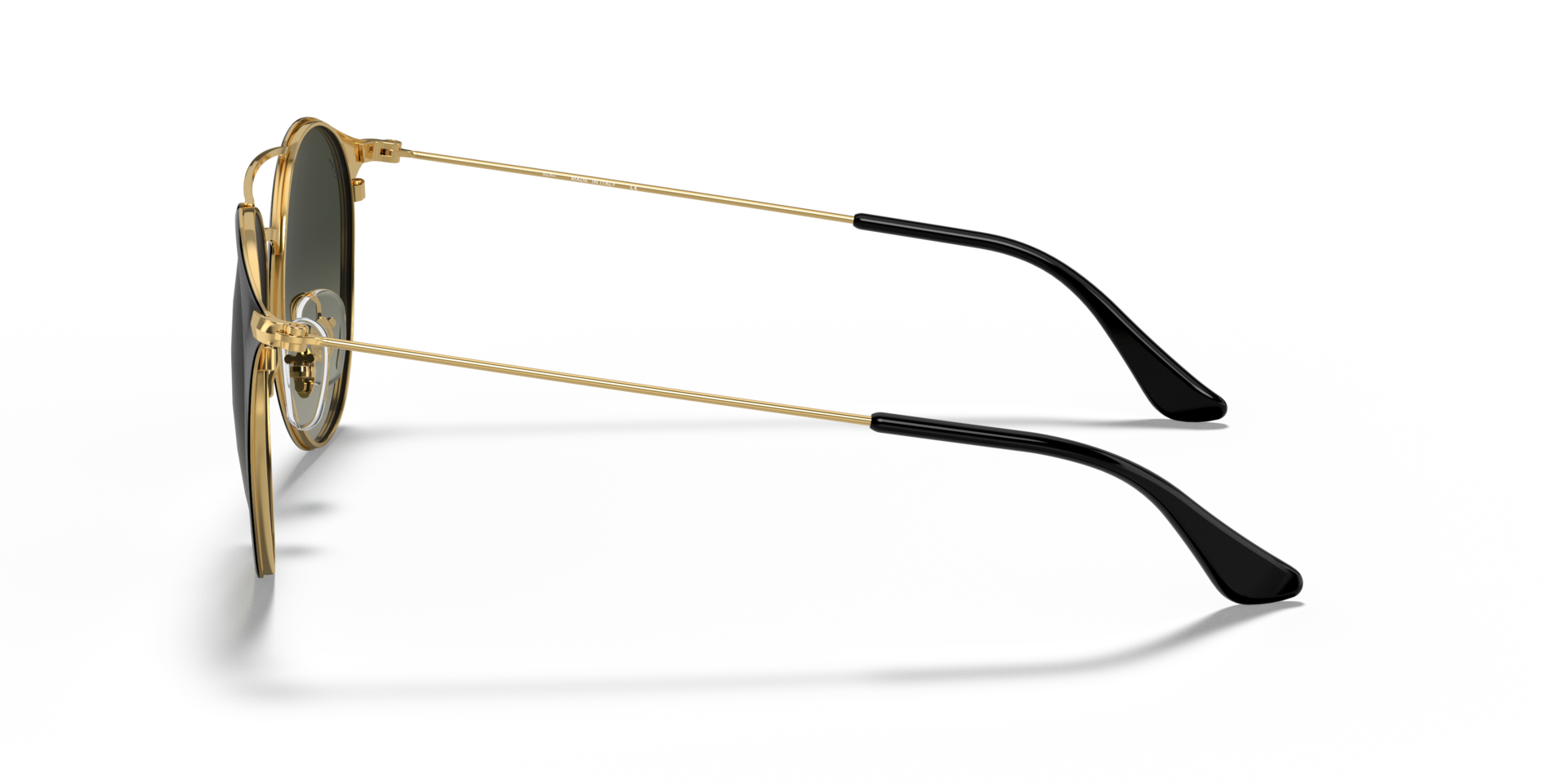 RB3546 Schwarz auf Gold MetallSunglass Frames von B24, Seitenansicht