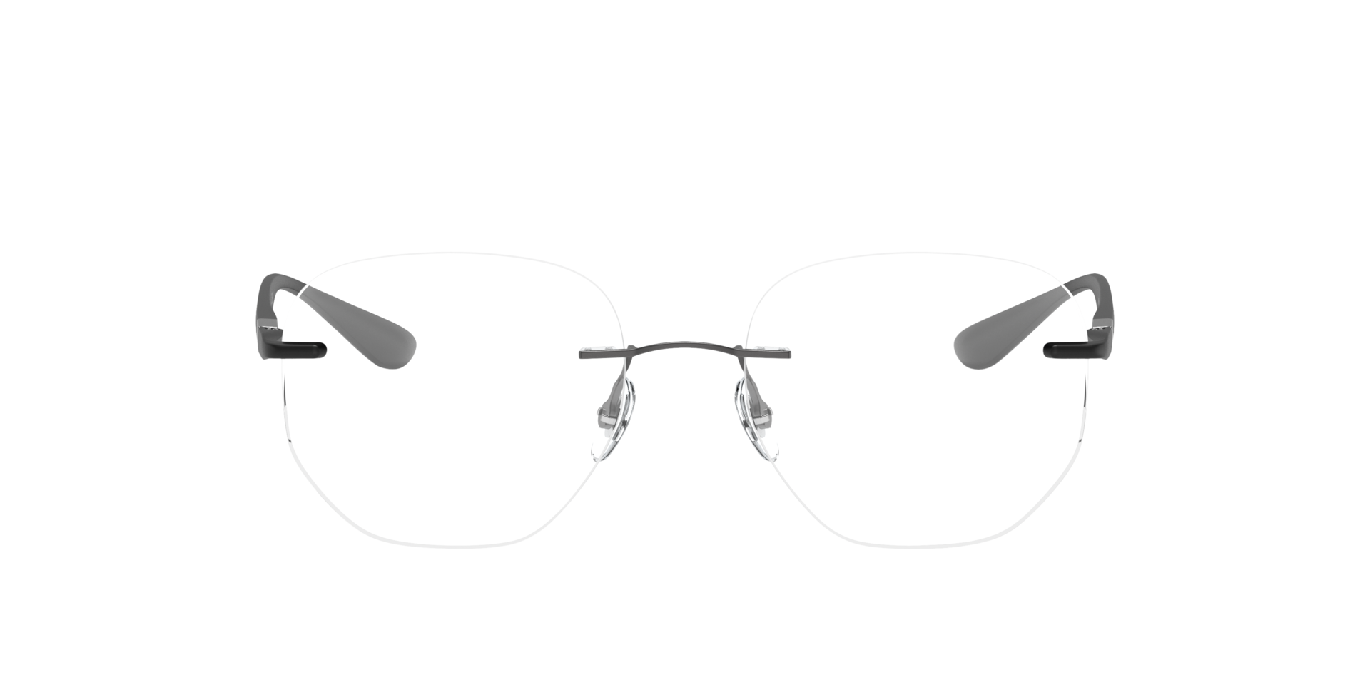 RB8766 Staalgrijs TitaanEyeglass Frames van B24, Vooraanzicht