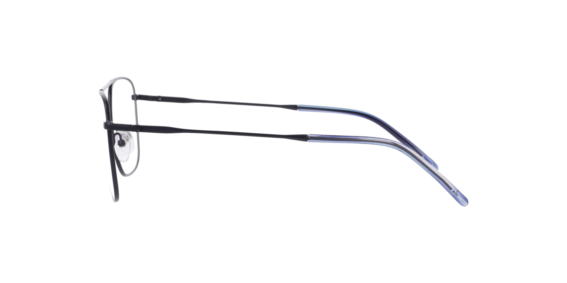 Göteborg Dunkelblau MetallEyeglass Frames von B24, Seitenansicht