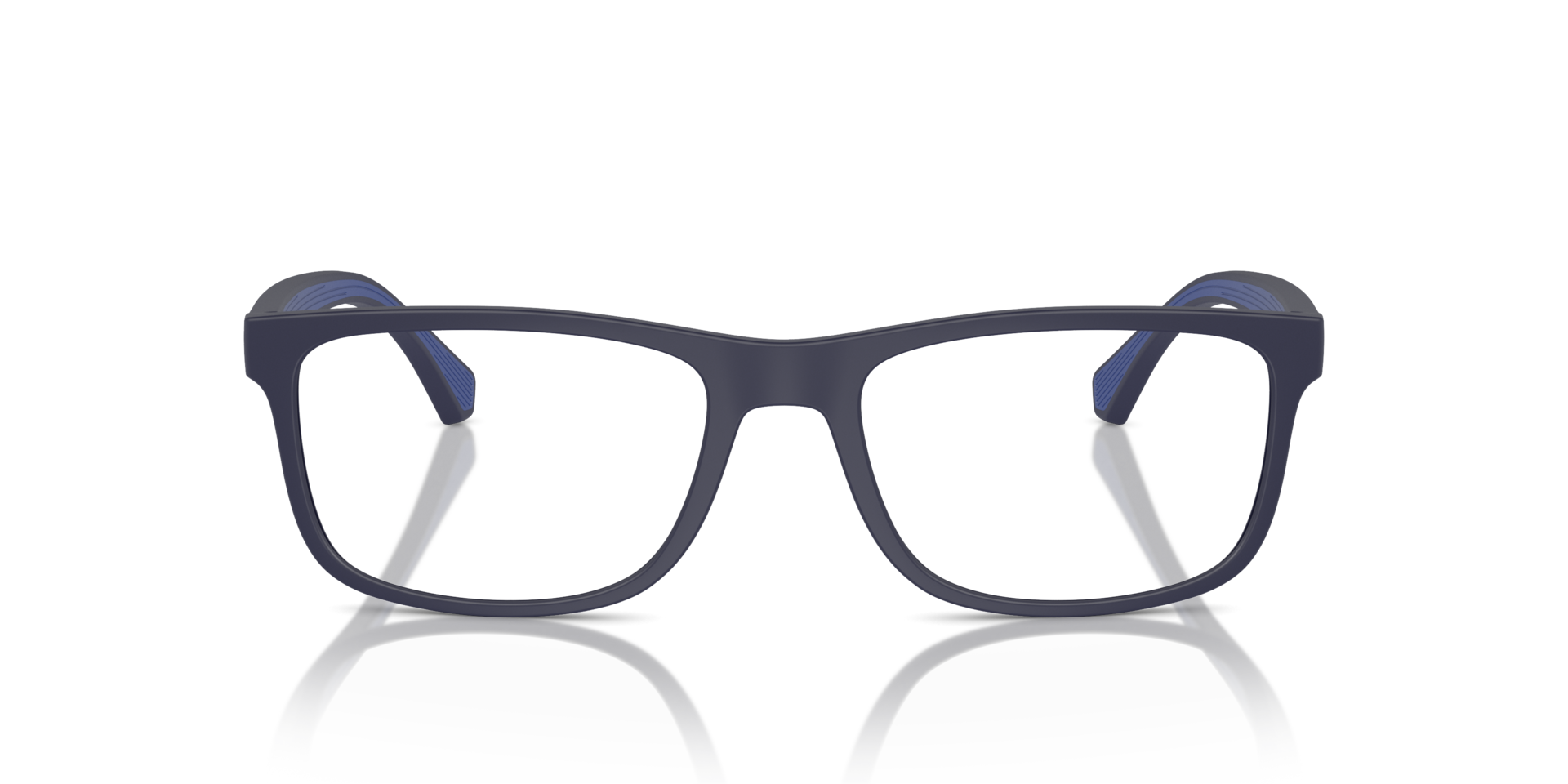 EA3147 Matblauw KunststofEyeglass Frames van B24, Vooraanzicht