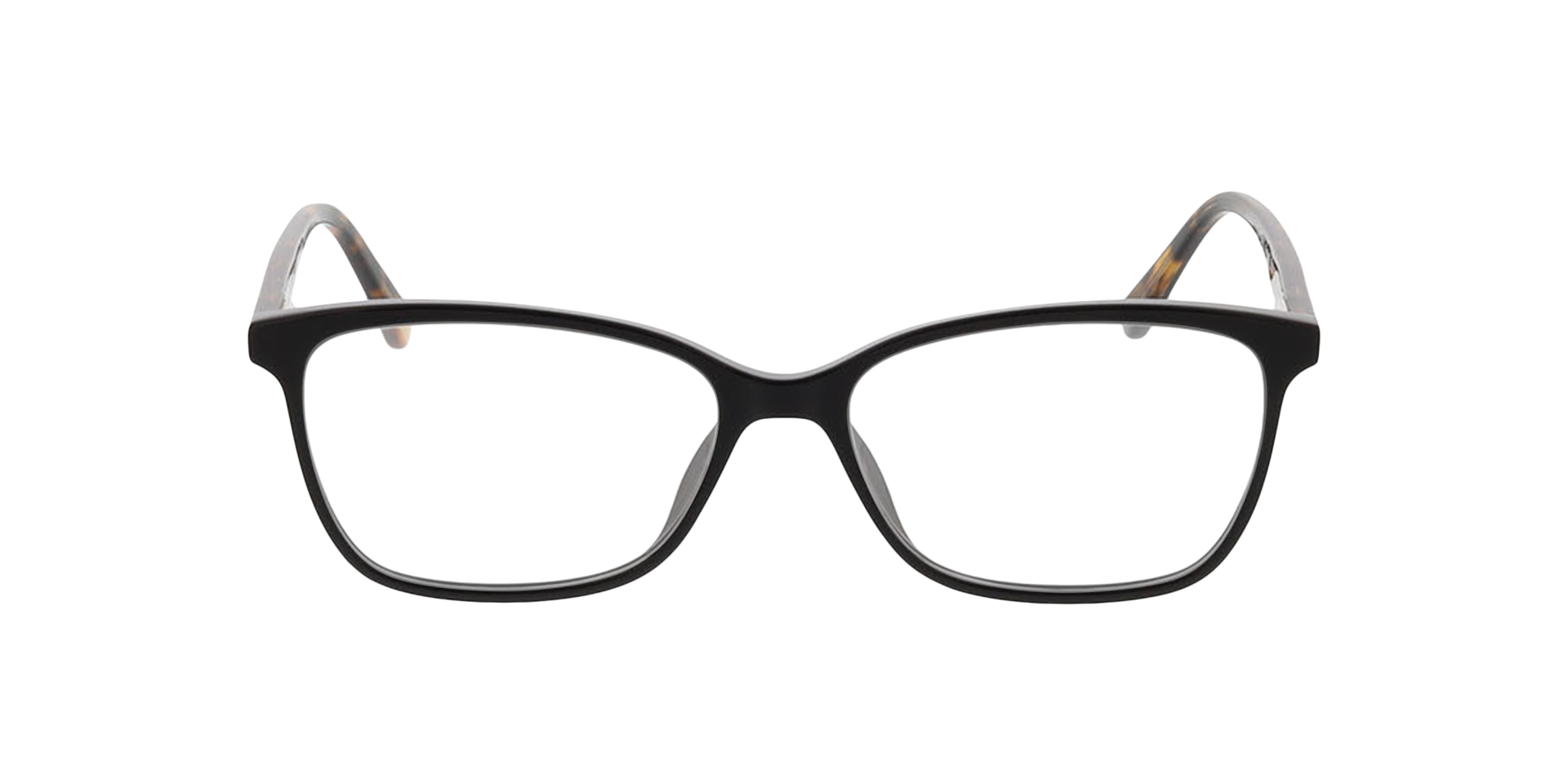Kimball Zwart KunststofEyeglass Frames van B24, Vooraanzicht