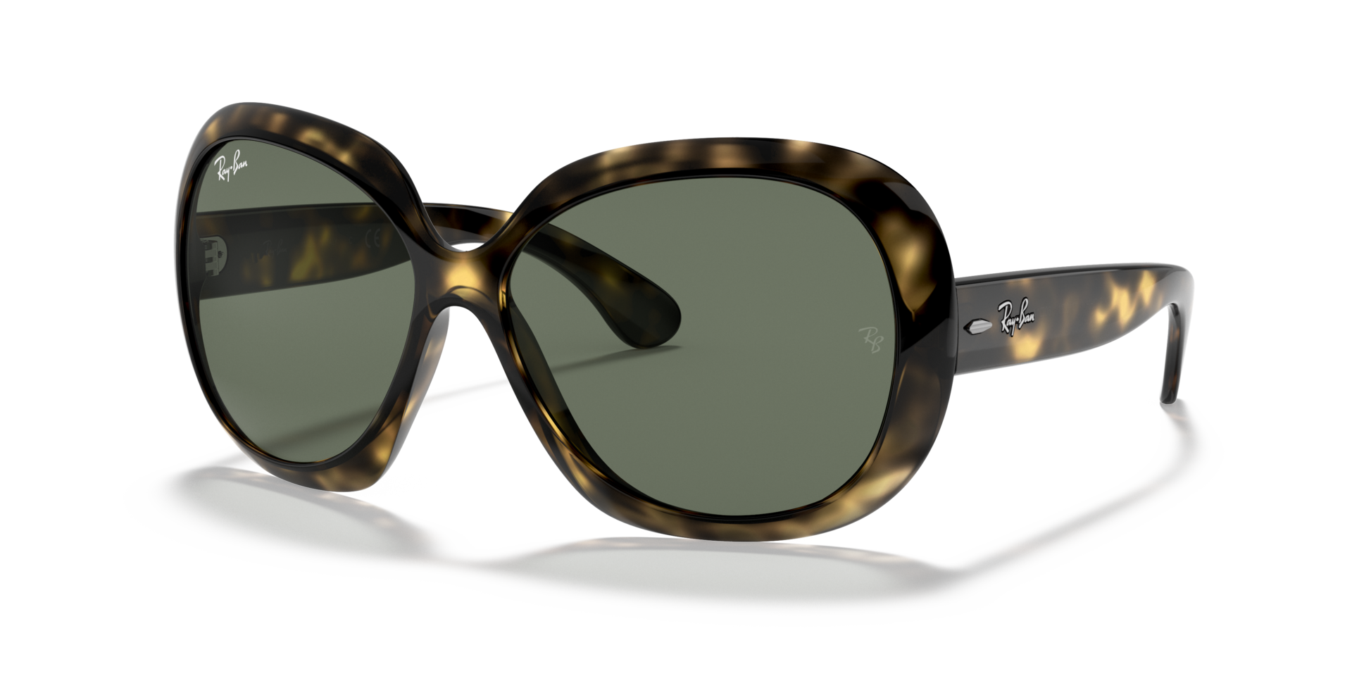 RB4098 Licht Havana KunststofSunglass Frames van B24, Hoekweergave
