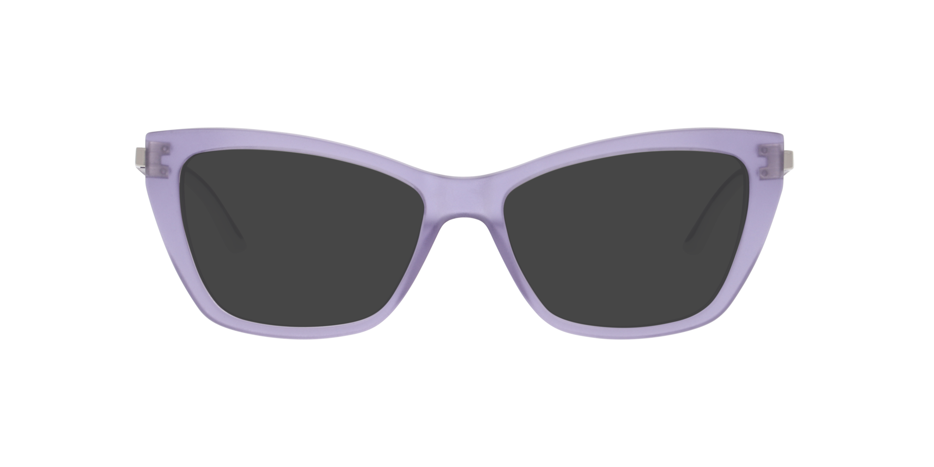 Lille Crystal Grey Purple AcetaatEyeglass Frames van B24, met getinte lenzen