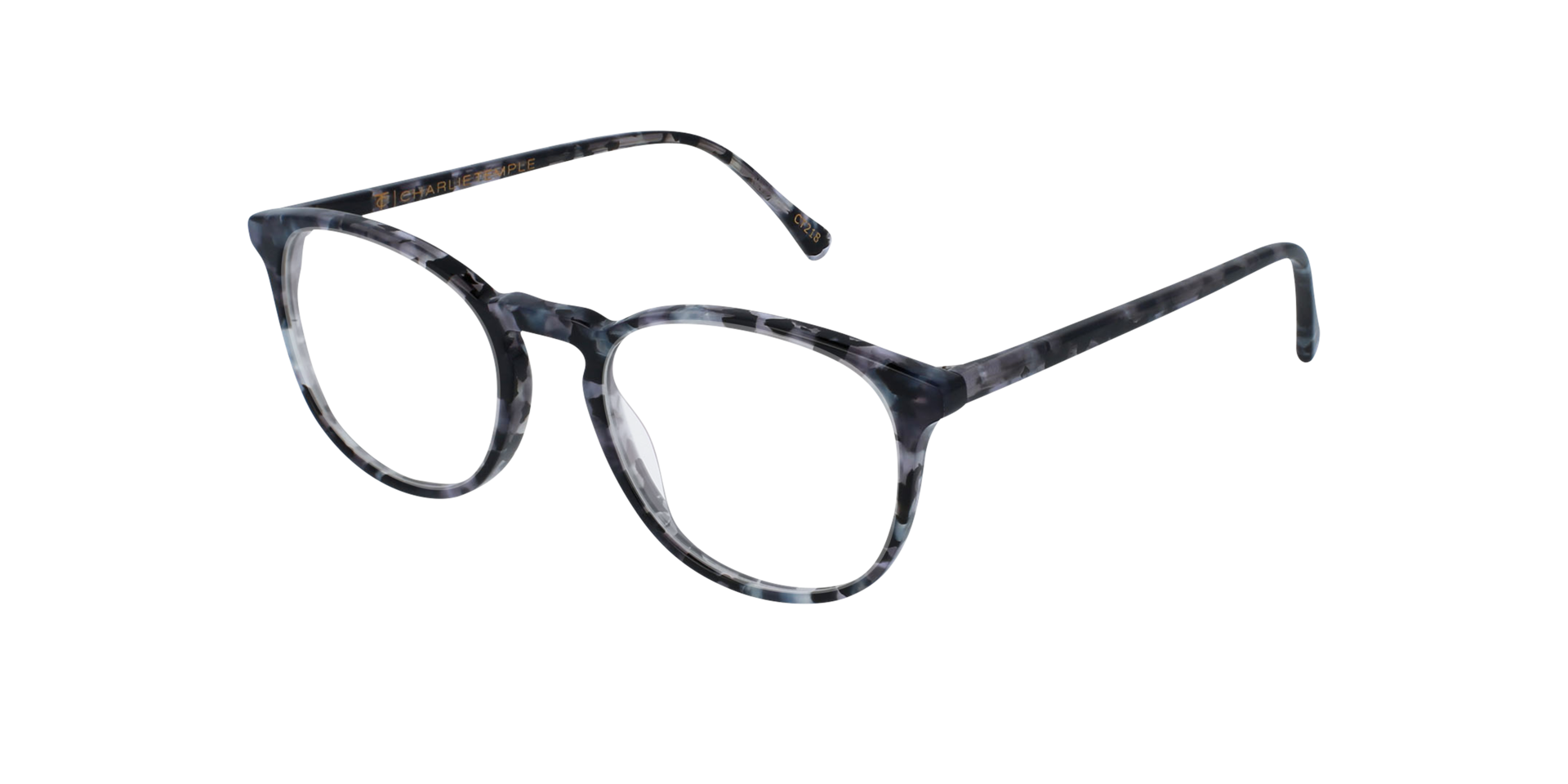 Neil Thunder Sky AcetaatEyeglass Frames van B24, Hoekweergave