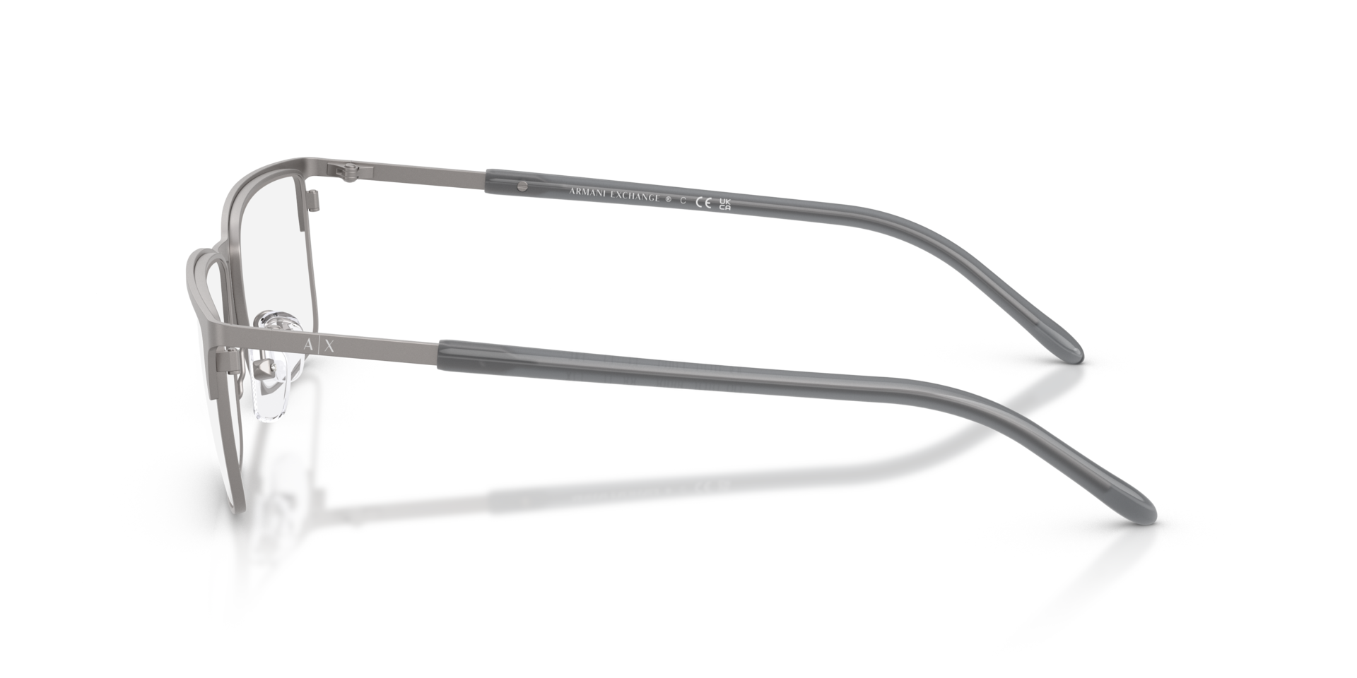 AX1073 Matt Gunmetal MetallEyeglass Frames von B24, Seitenansicht