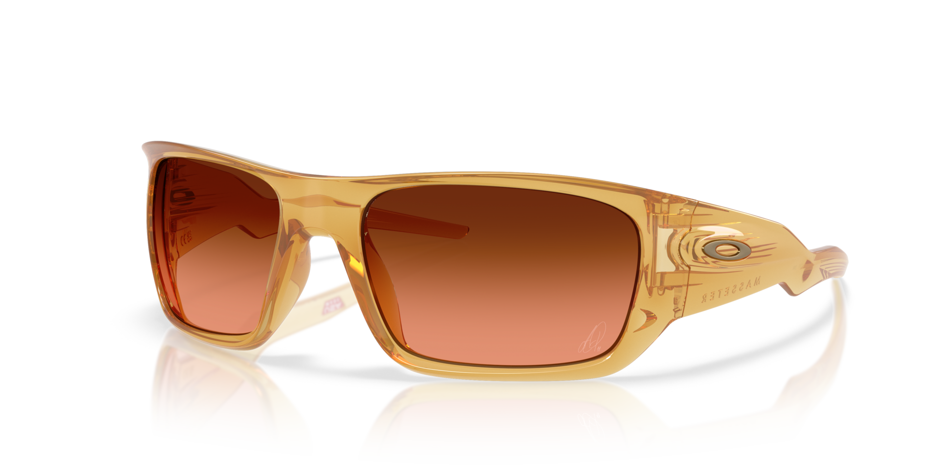 Alexia Putellas Signature Series Masseter Translucent Light Curry KunststoffSunglass Frames von B24, Dreiviertelansicht