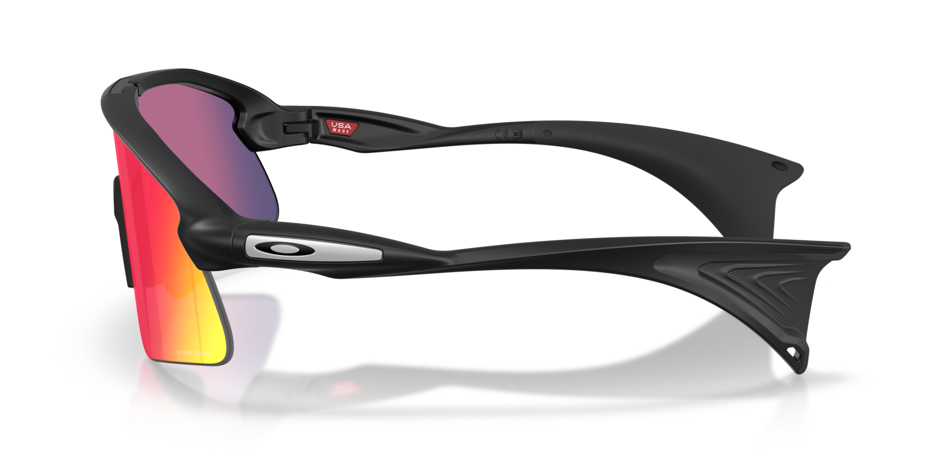 Stunt Devil Matt Schwarz KunststoffSunglass Frames von B24, Seitenansicht