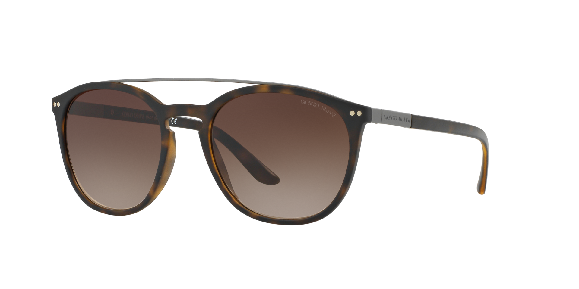 AR8088 Matte Dark Havana KunststoffSunglass Frames von B24, Dreiviertelansicht