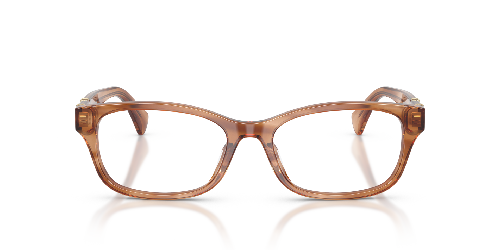 RA7201U Braun gestreift AcetatEyeglass Frames von B24, Vorderansicht