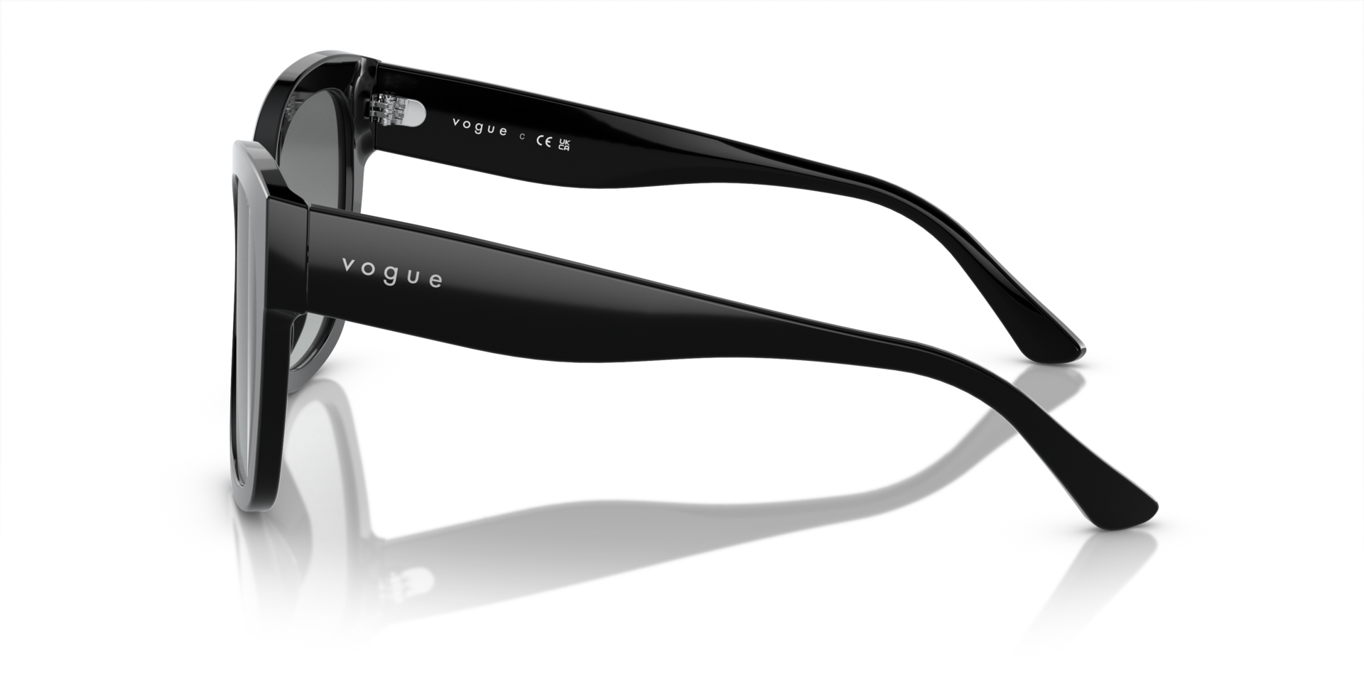VO5338S Schwarz AcetatSunglass Frames von B24, Seitenansicht