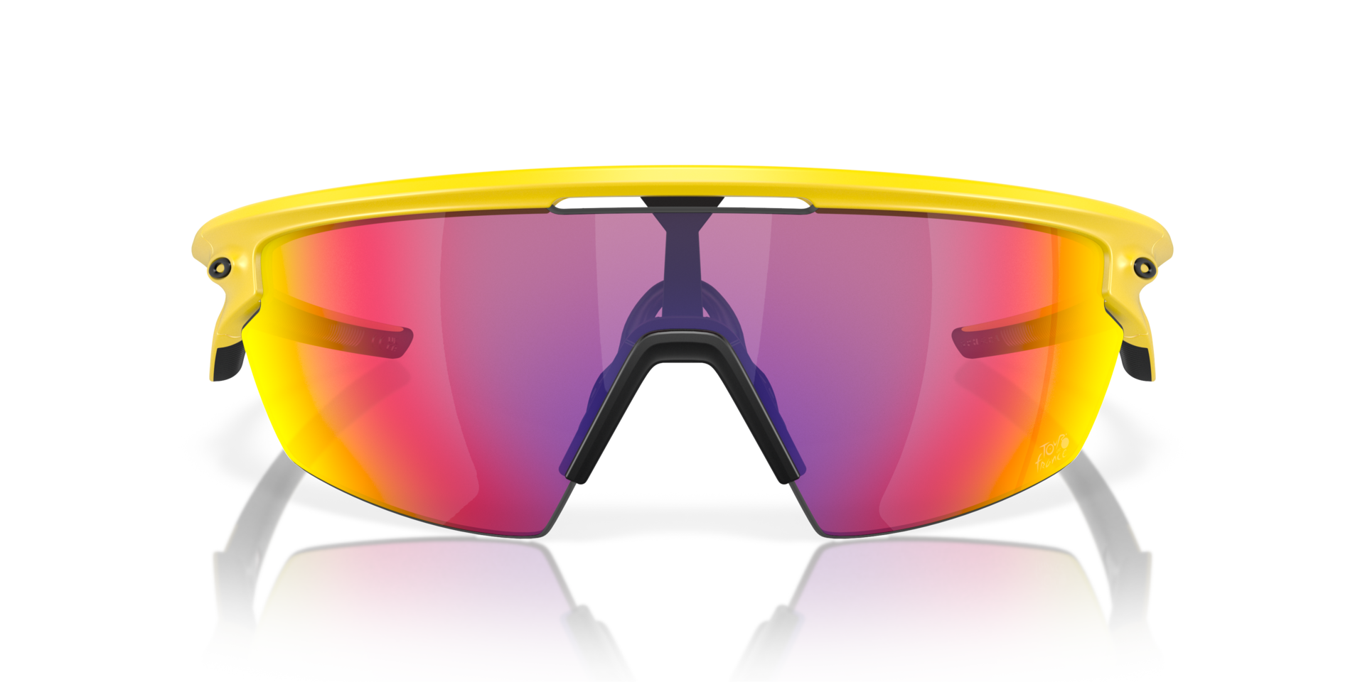 2024 Tour De France™ Sphaera™ Matte Yellow KunststoffSunglass Frames von B24, Vorderansicht