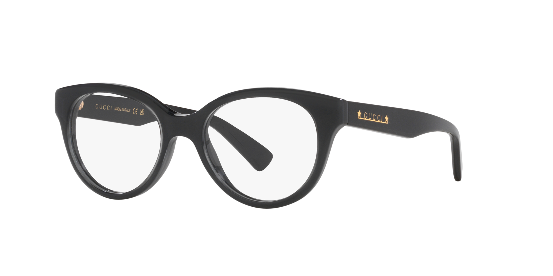 GG1590O Schwarz AcetatEyeglass Frames von B24, Dreiviertelansicht
