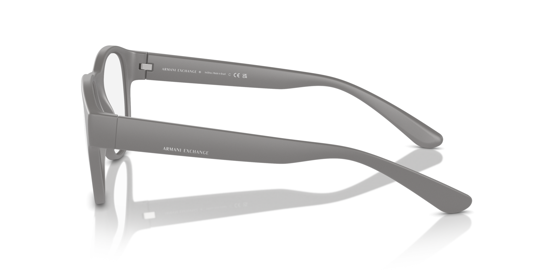 AX3110 Matgrijs KunststofEyeglass Frames van B24, Zijaanzicht