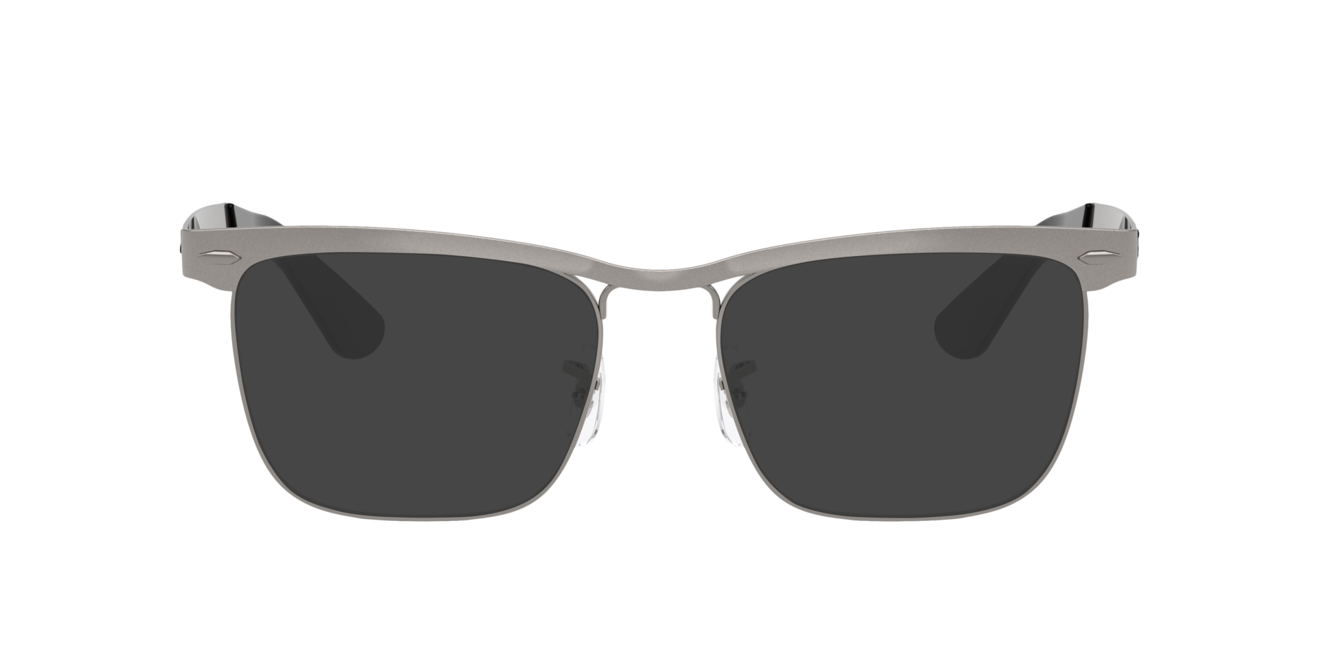 RB3875V Sandblasted Gunmetal MetallEyeglass Frames von B24, mit getönten Gläsern
