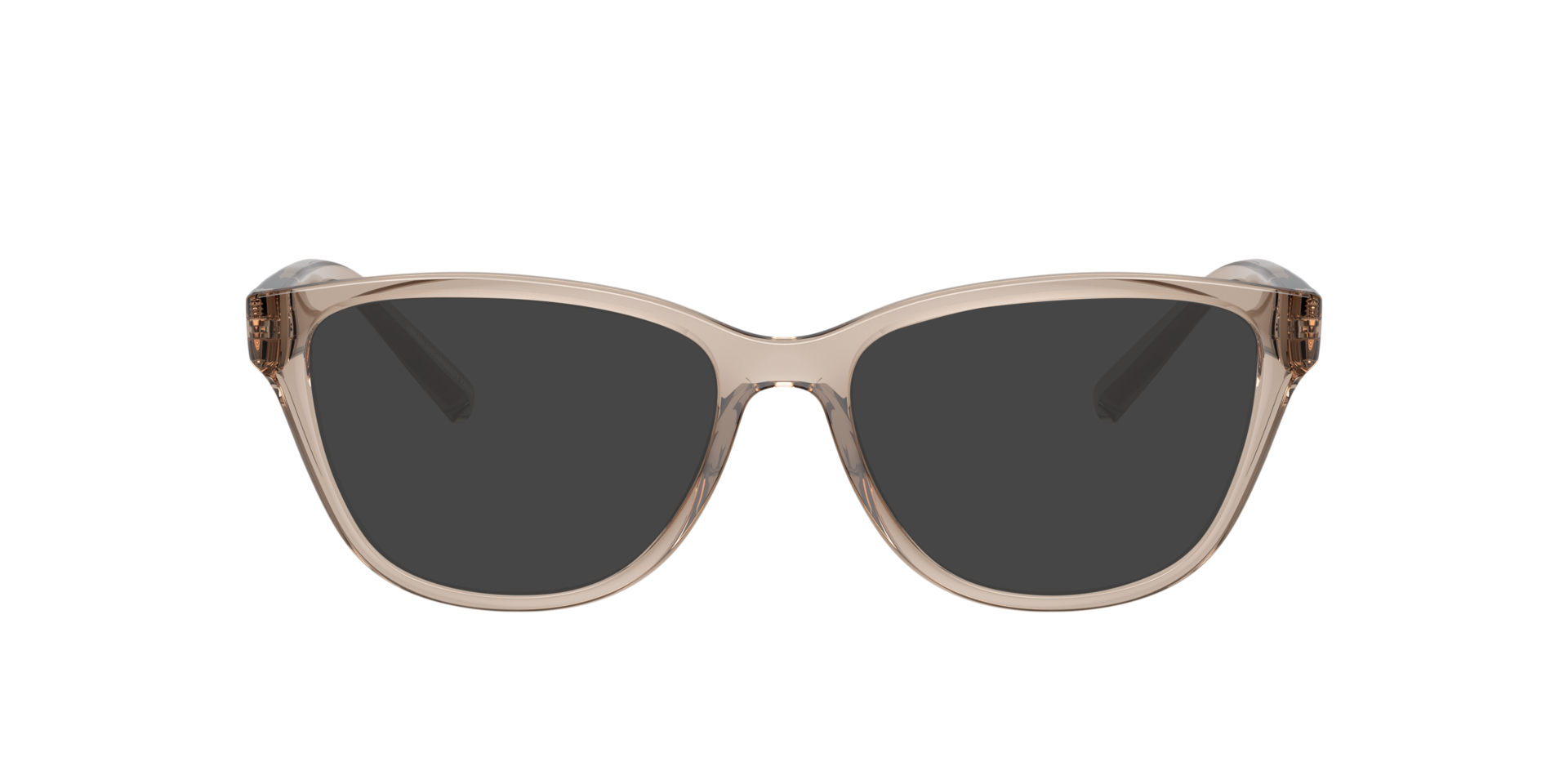 AX3111U Shiny Transparent Brown KunststoffEyeglass Frames von B24, mit getönten Gläsern
