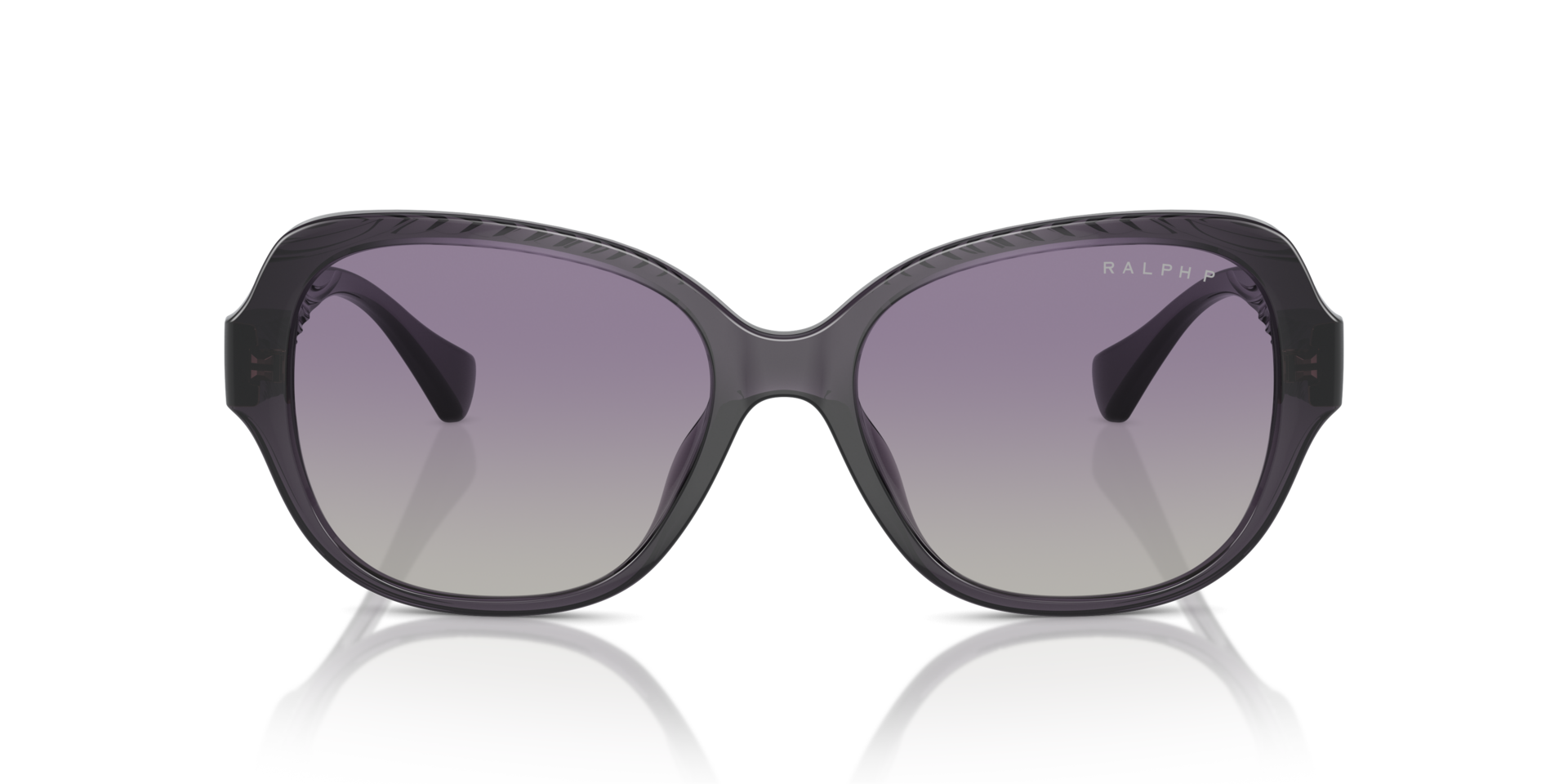 RA5316U Shiny Transparent Violet KunststofSunglass Frames van B24, Vooraanzicht