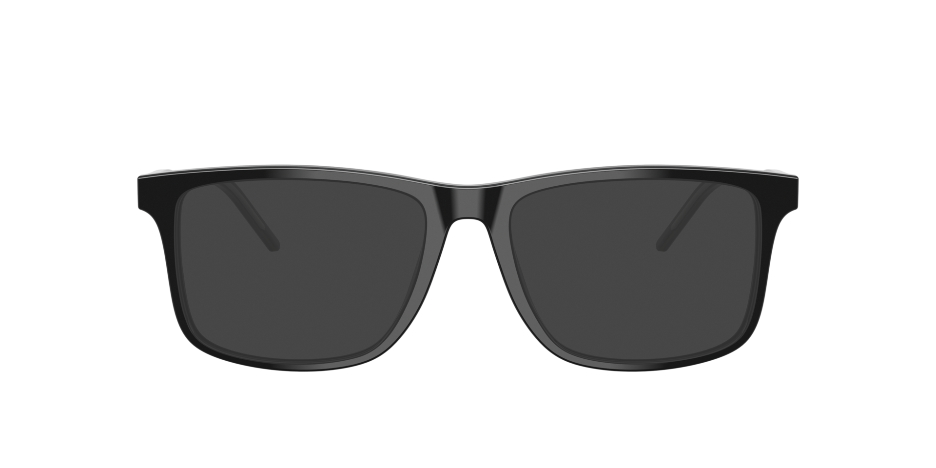 EA3257 Glanzend zwart AcetaatEyeglass Frames van B24, met getinte lenzen