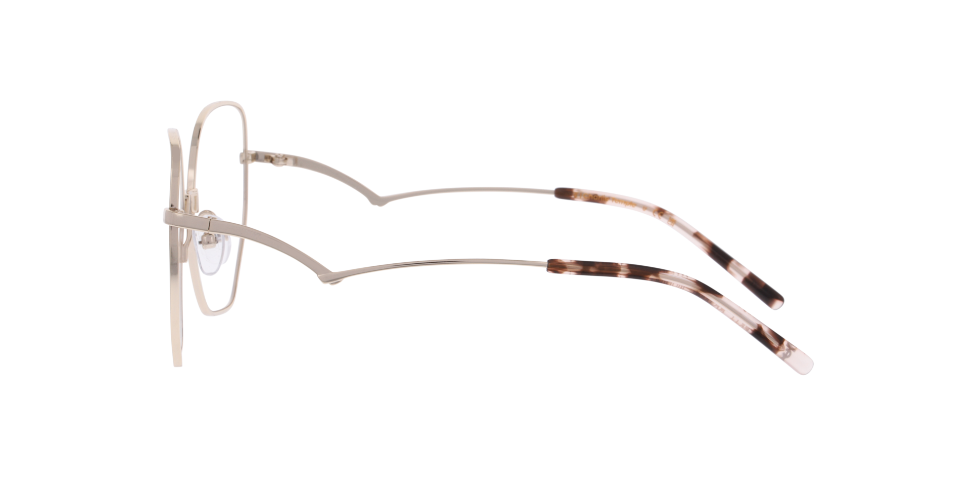 Marika Gold TitanEyeglass Frames von B24, Seitenansicht
