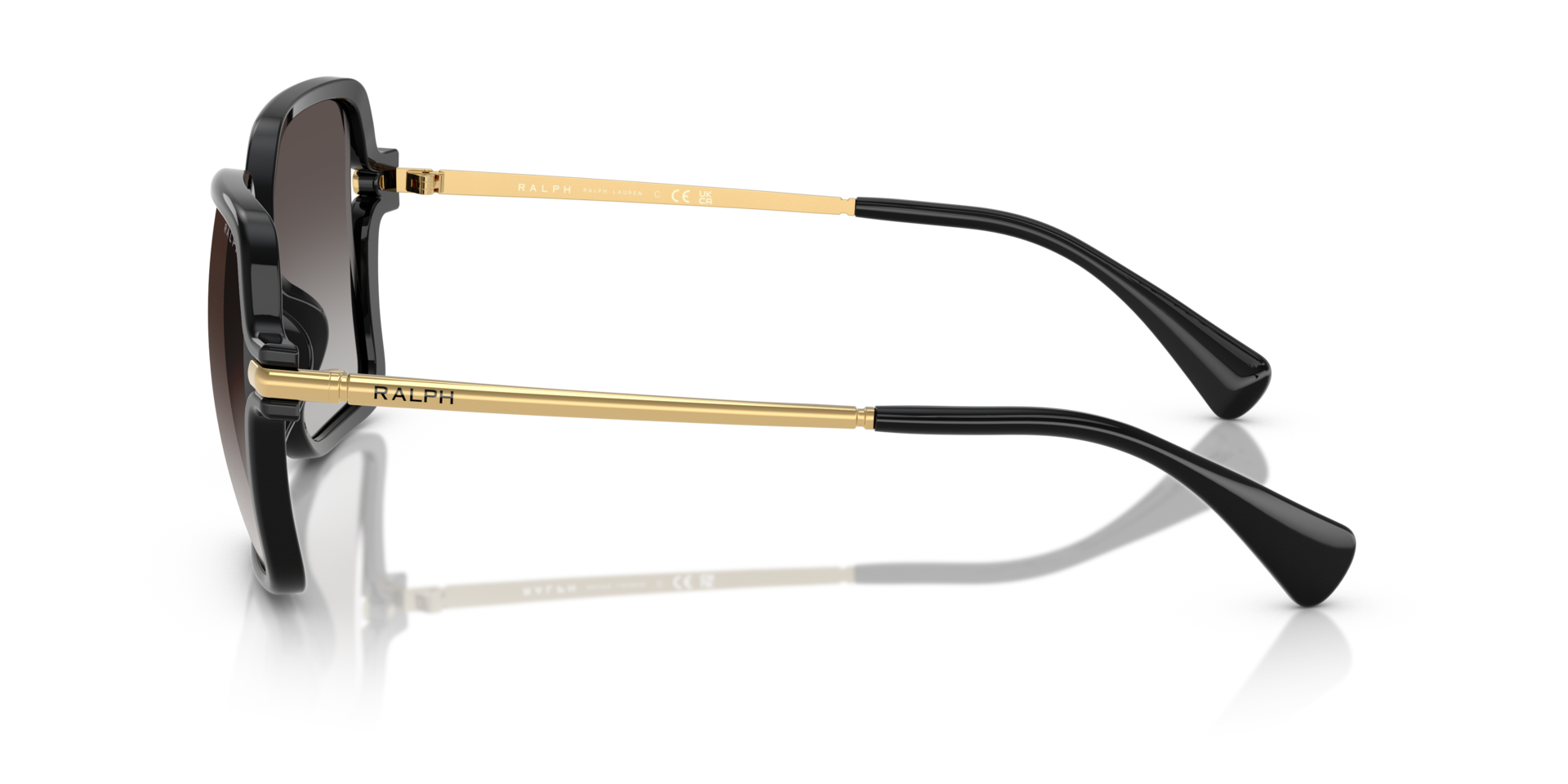RA5319U Schwarz glänzend KunststoffSunglass Frames von B24, Seitenansicht