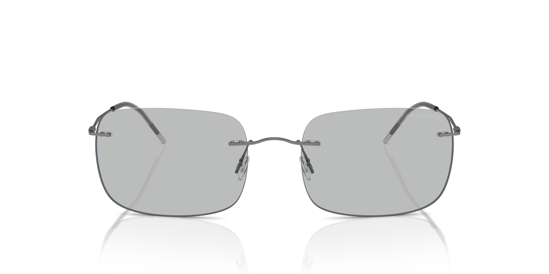 AR1512M Mat Staalgrijs MetaalSunglass Frames van B24, Vooraanzicht