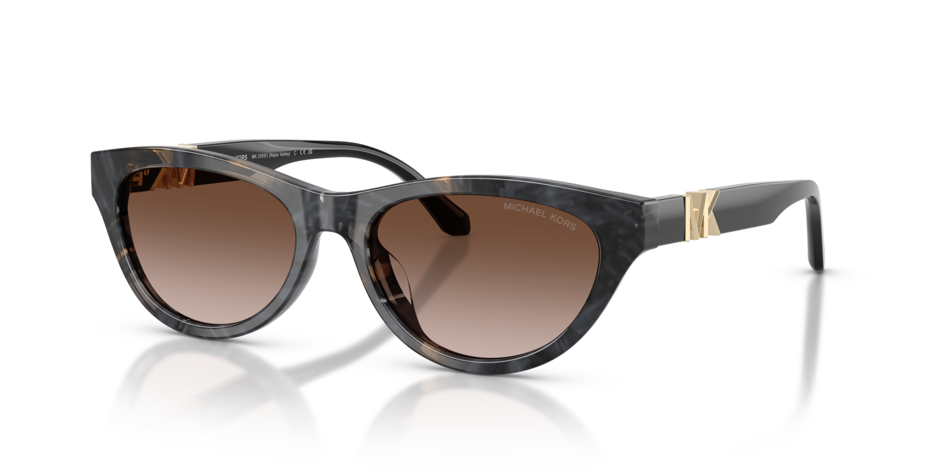 MK2293U Black Camo Tortoise AcetatSunglass Frames von B24, Dreiviertelansicht