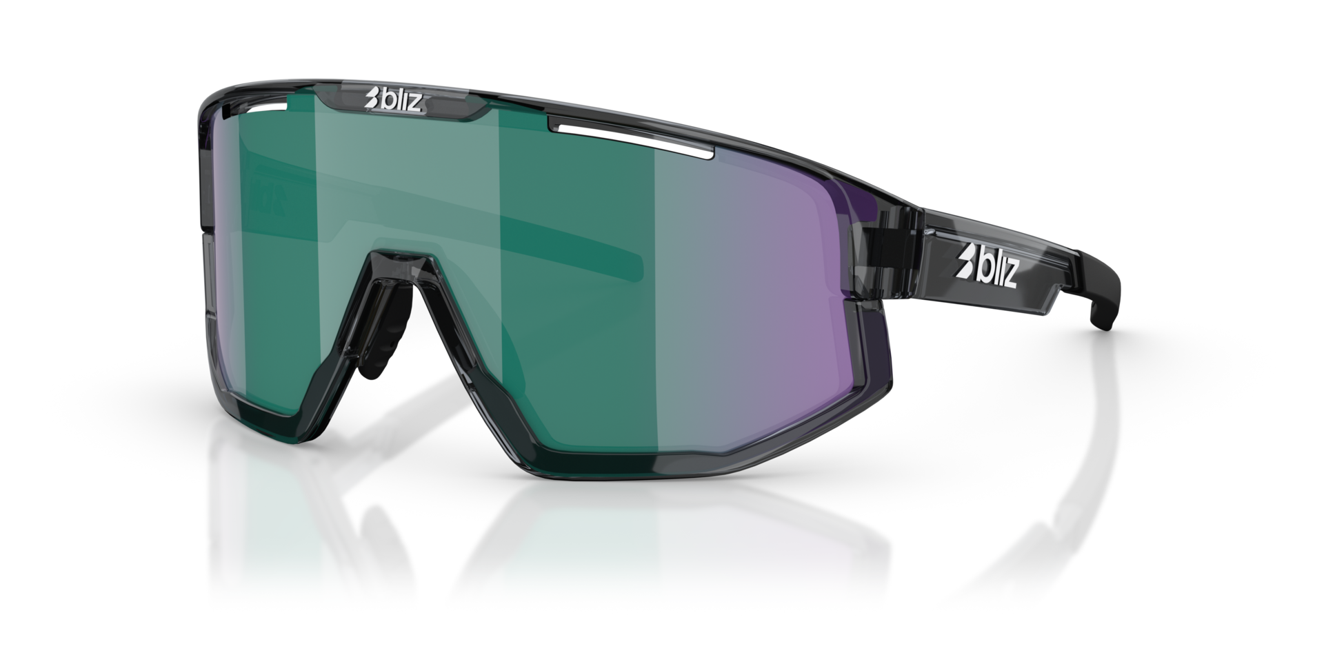 ZB7005 Kristallschwarz KunststoffSunglass Frames von B24, Dreiviertelansicht