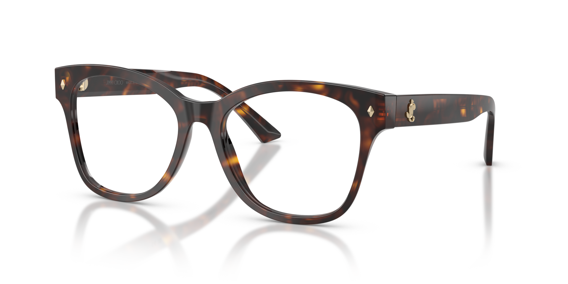 JC3056 Havana AcetatEyeglass Frames von B24, Dreiviertelansicht