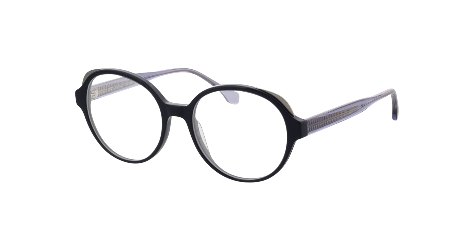 Monaco Blauw AcetaatEyeglass Frames van B24, Hoekweergave