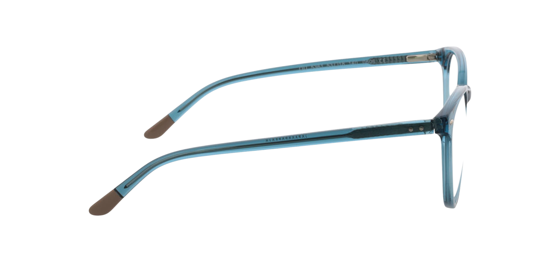 London Kristal blauw  &  lichtroze bovenkant AcetaatEyeglass Frames van B24, Zijaanzicht