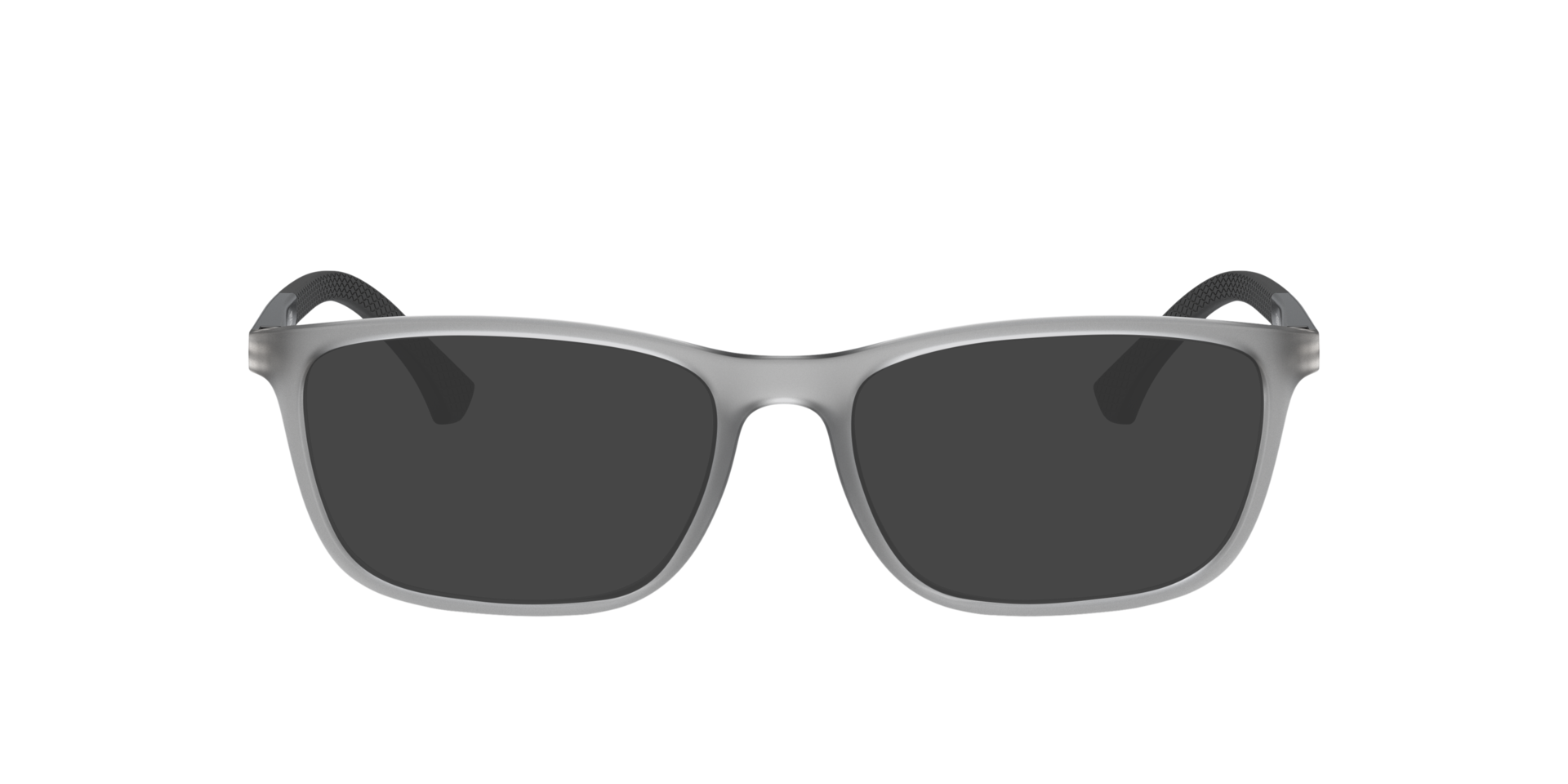 EA3069 Mat transparant grijs KunststofEyeglass Frames van B24, met getinte lenzen