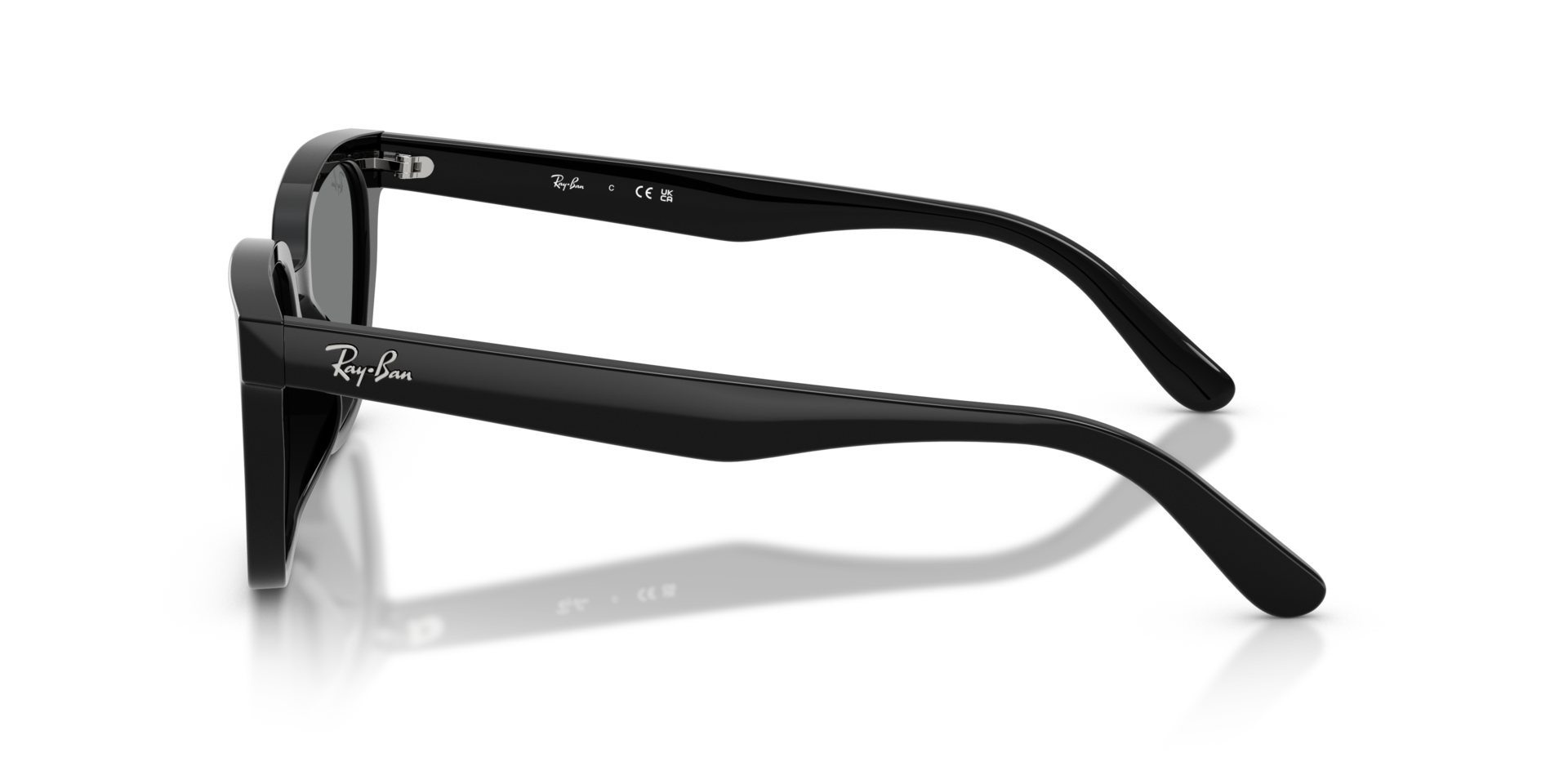 RB2243D Schwarz AcetatSunglass Frames von B24, Seitenansicht
